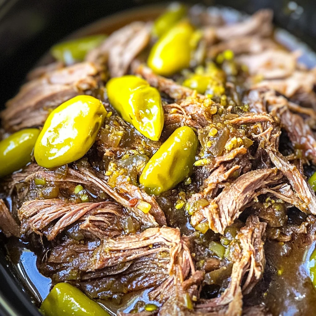 Slow Cooker Mississippi Pot Roast