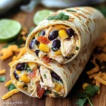 Southwest Cream Cheese Chicken Wraps