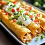Baked Chicken Taquitos