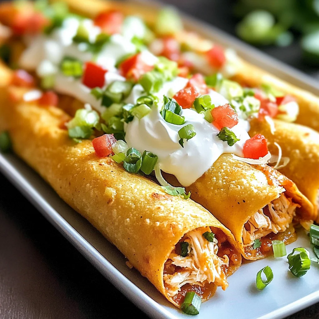 Baked Chicken Taquitos