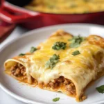 Beef Enchiladas with Cheese Sauce