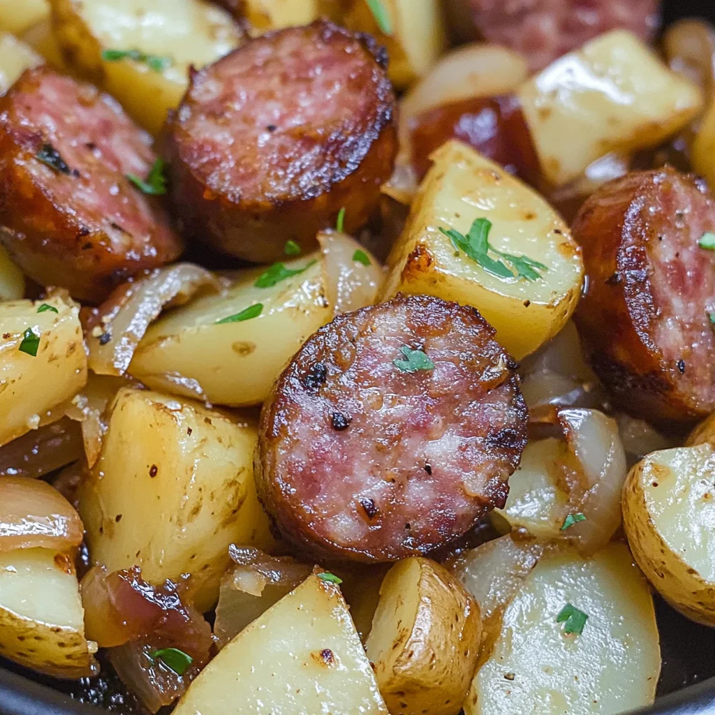 Blackstone Sausage and Potatoes Recipe