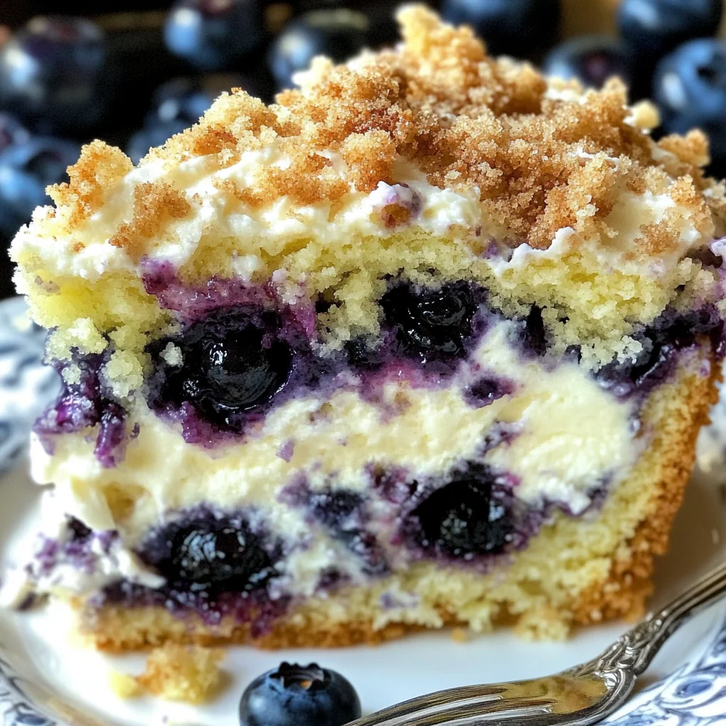 Blueberry Cream Cheese Coffee Cake