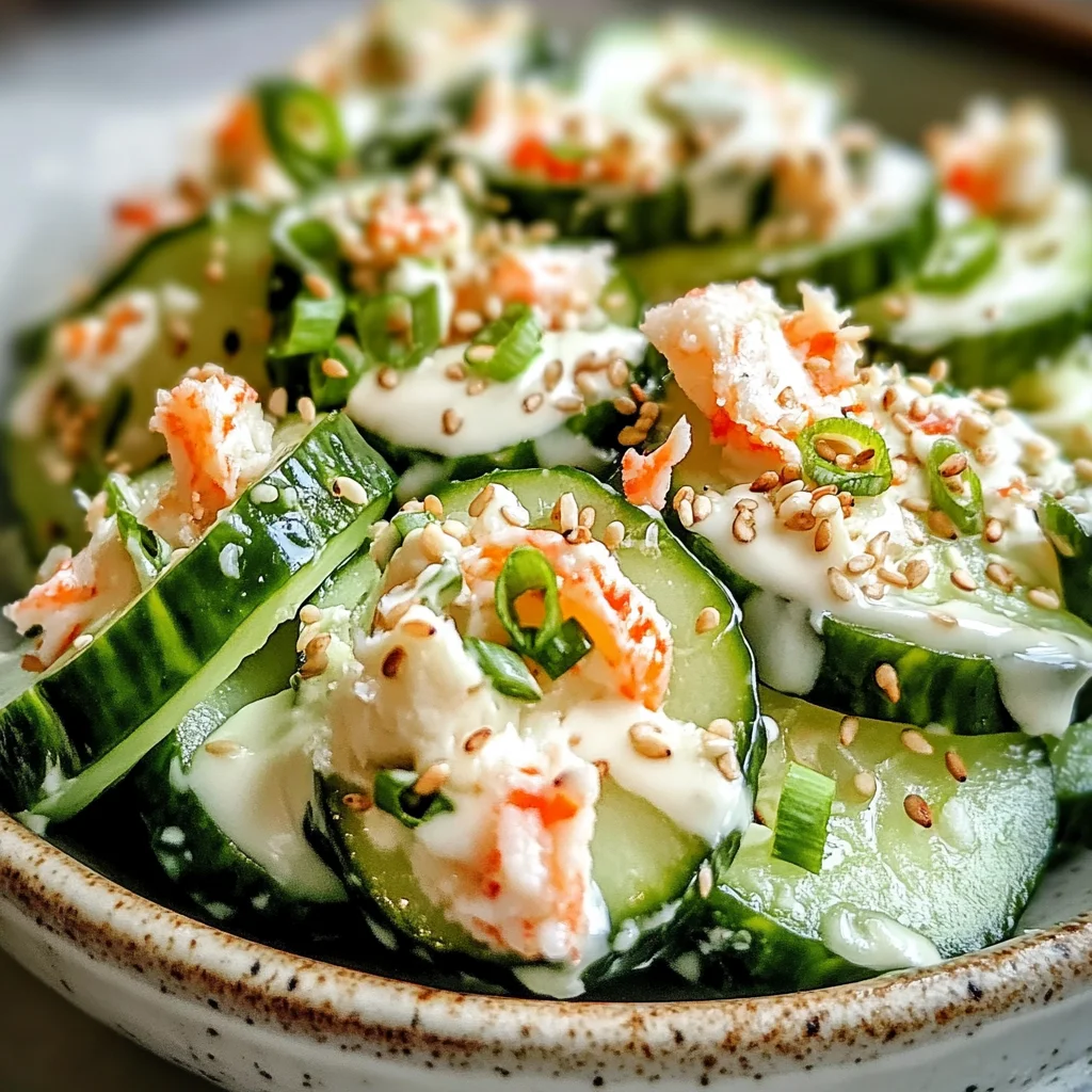 California Roll Cucumber Salad: Refreshing, No-Cook Delight