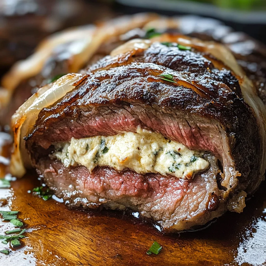 Cheesy Stuffed Flank Steak
