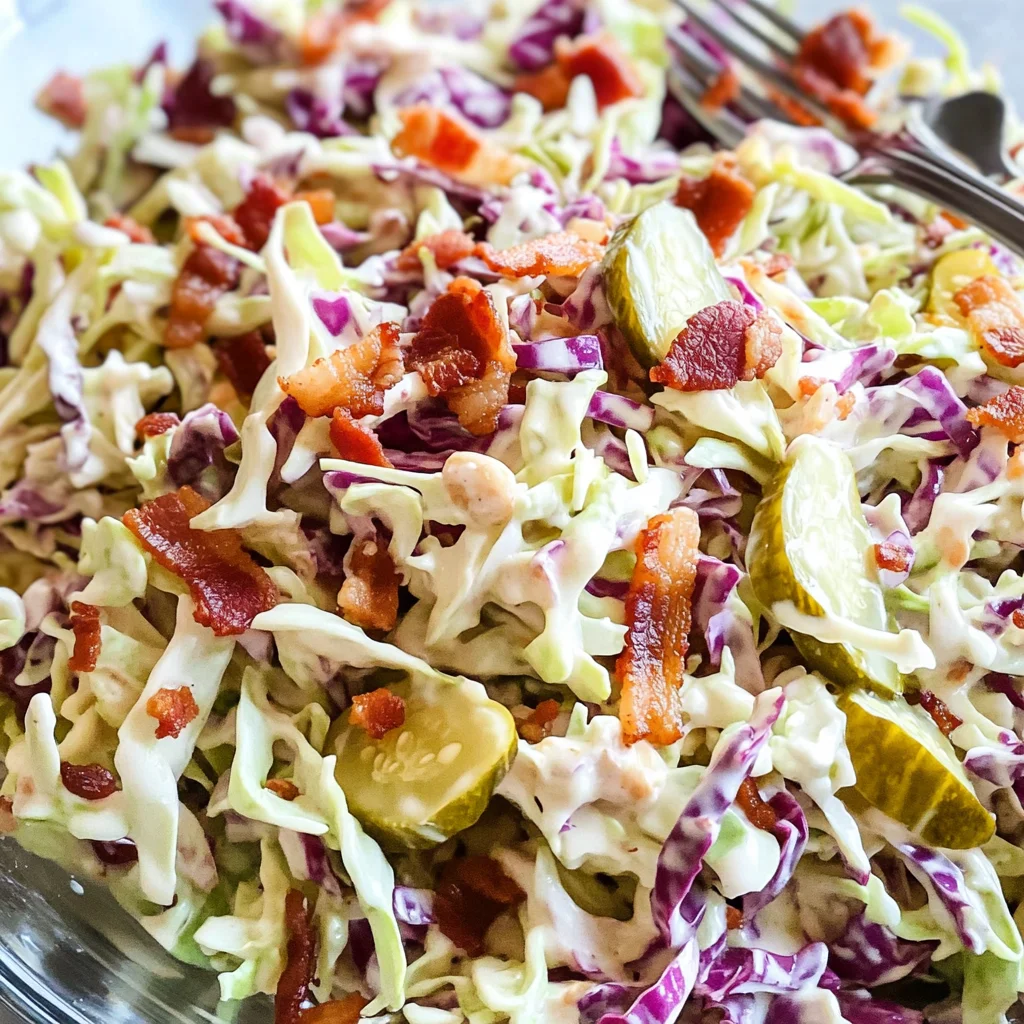 Dill Pickle Keto Cole Slaw