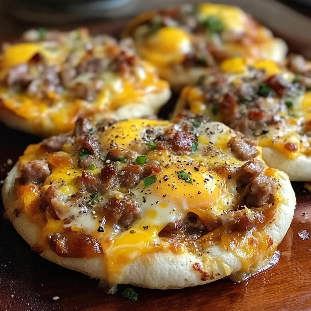 English Muffin Breakfast Pizza