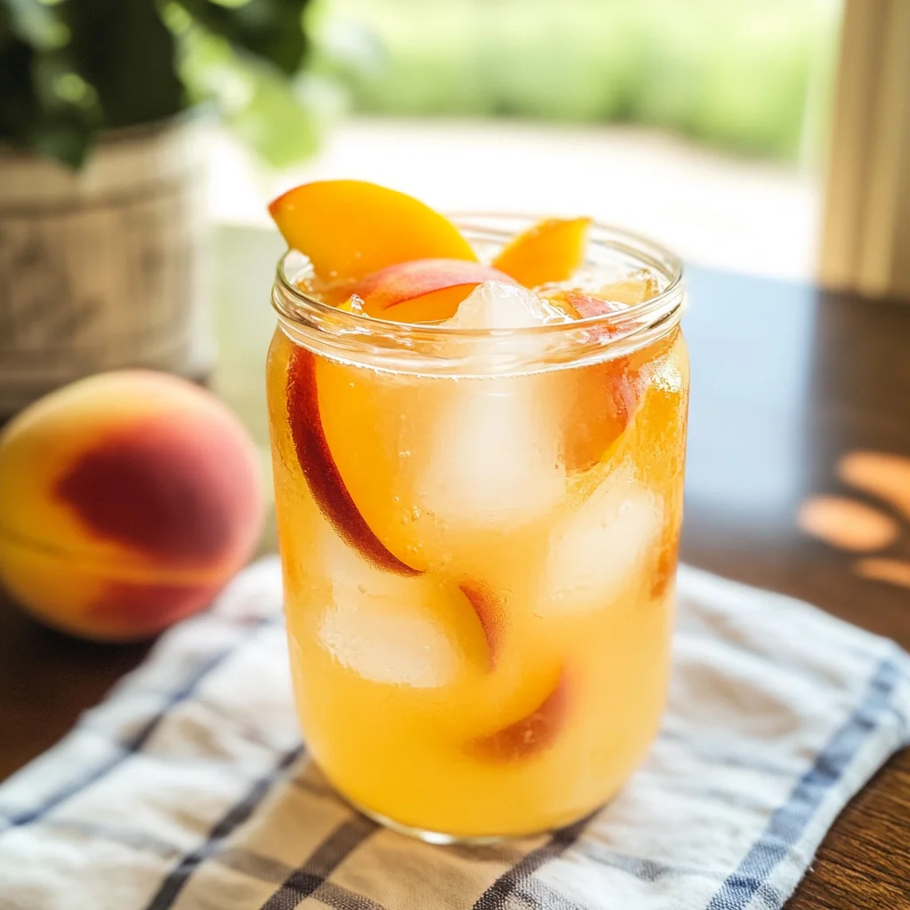 Homemade Peach Lemonade