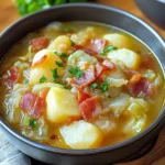 Irish Bacon, Cabbage, and Potato Soup