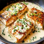 Mahi in Lemon Garlic Cream Sauce