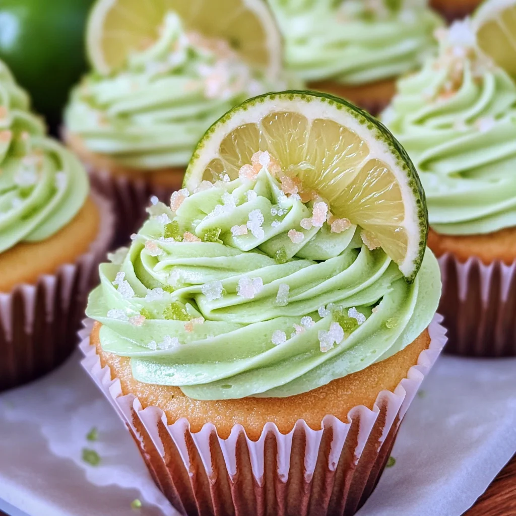 Margarita Cupcakes with Tequila Lime Frosting