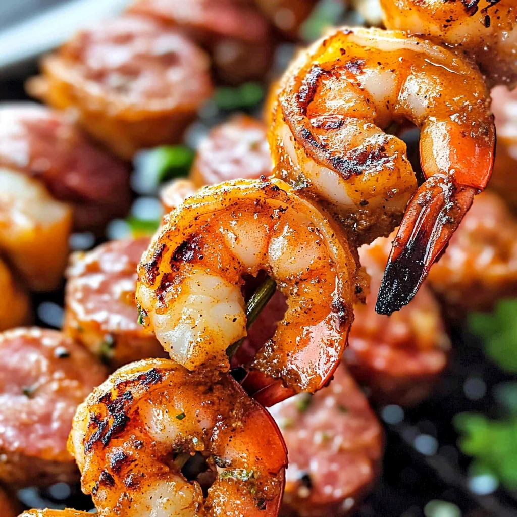Sausage and Shrimp Kabobs