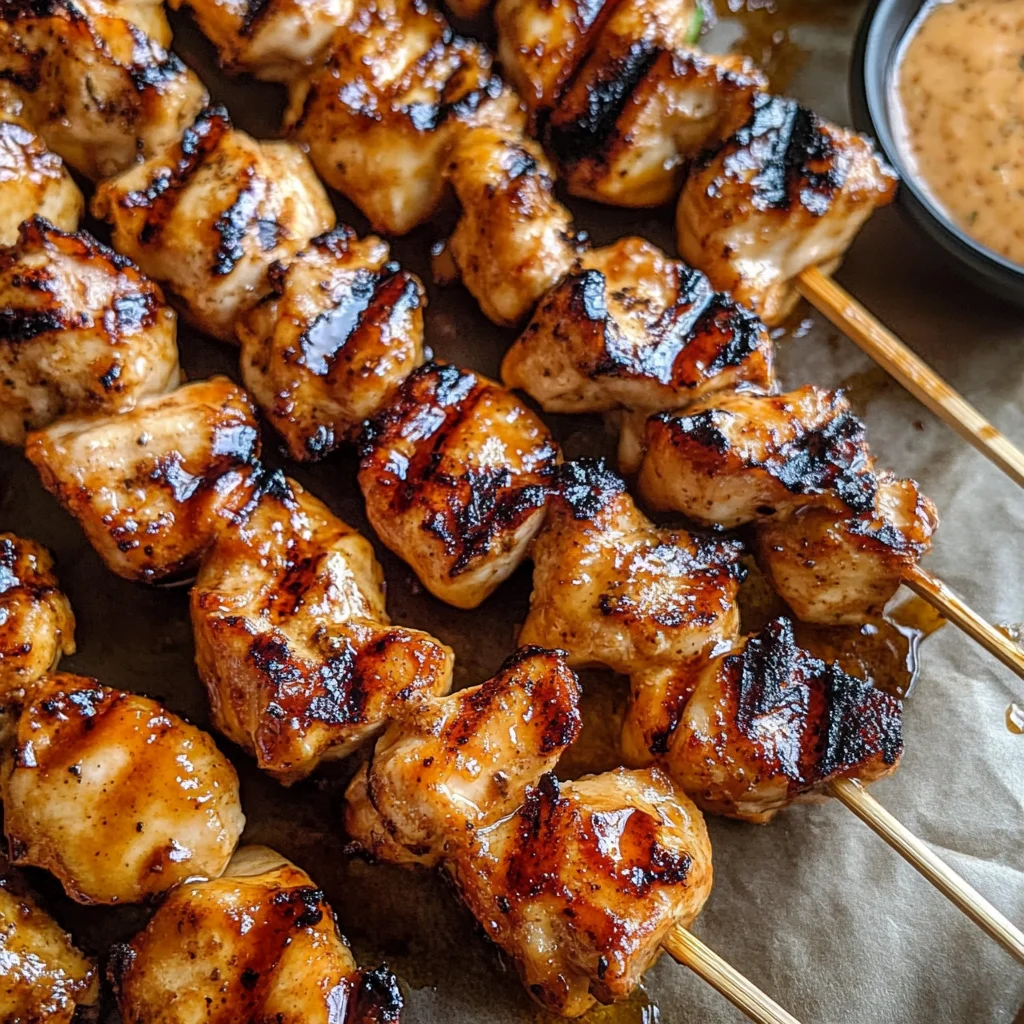 Bang Bang Chicken Skewers