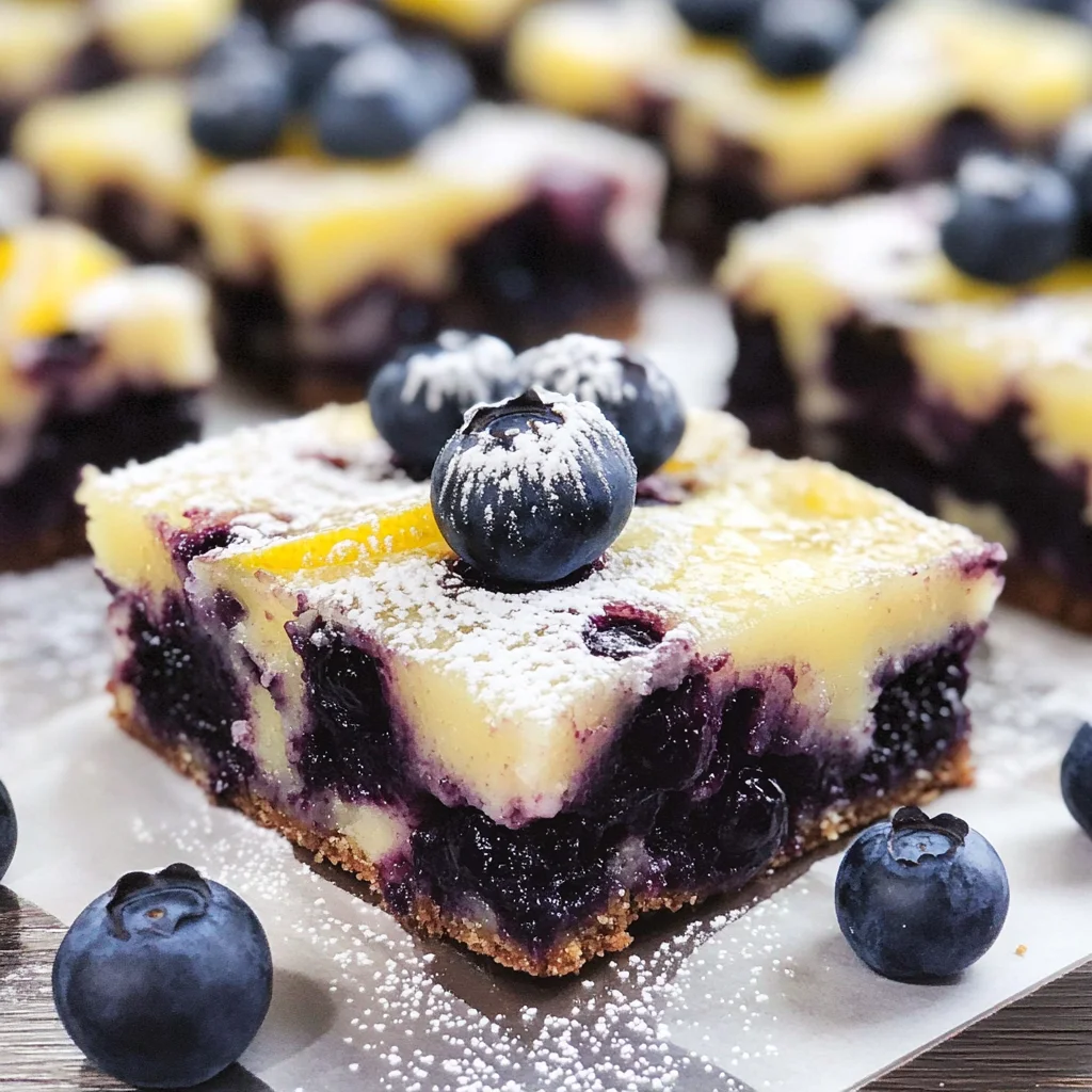 Blueberry Lemon Brownies