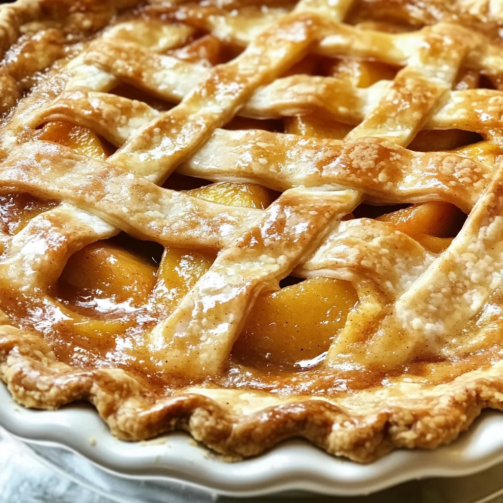Easy Peach Pie with Canned Peaches Recipe