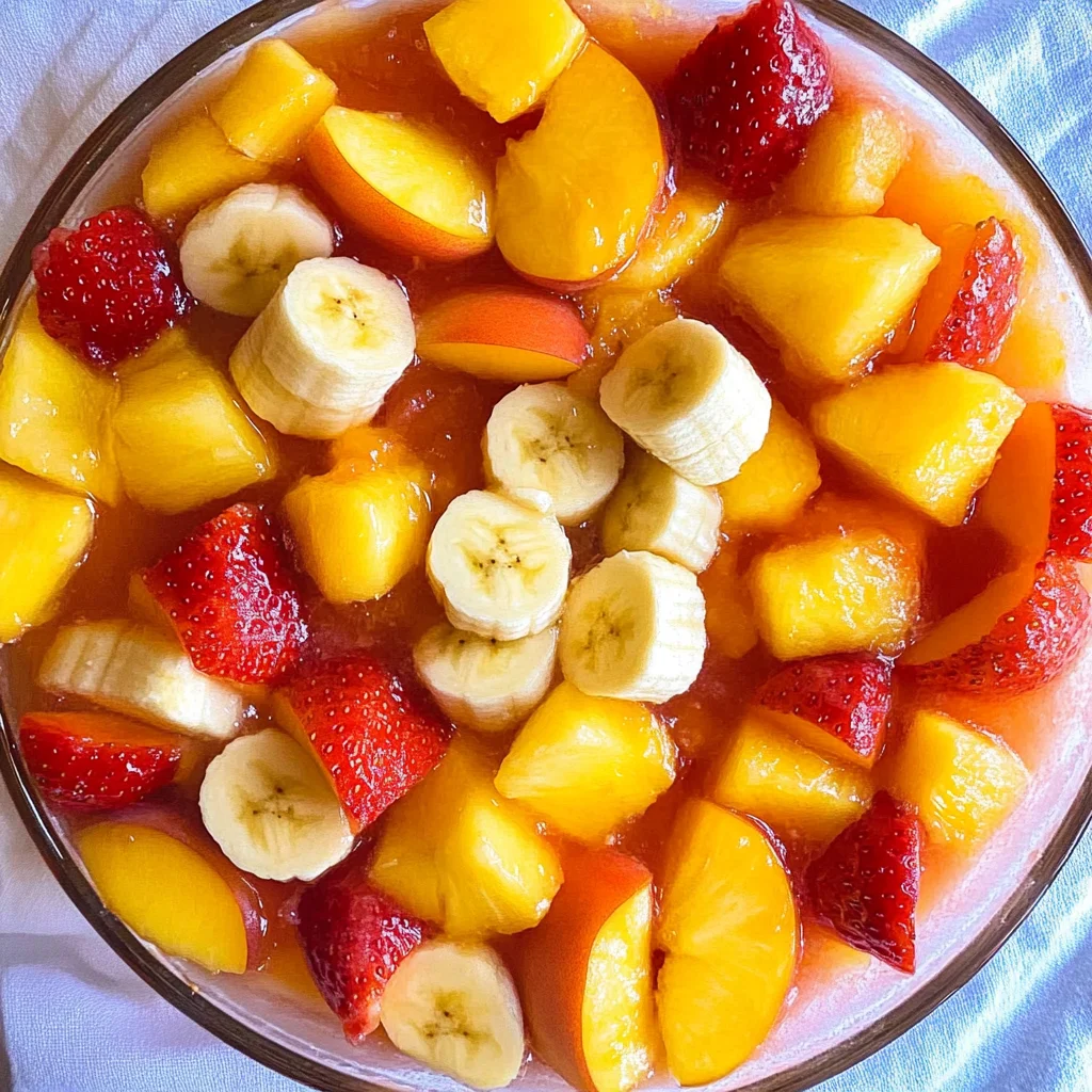 Fruit Salad With Peach Pie Filling