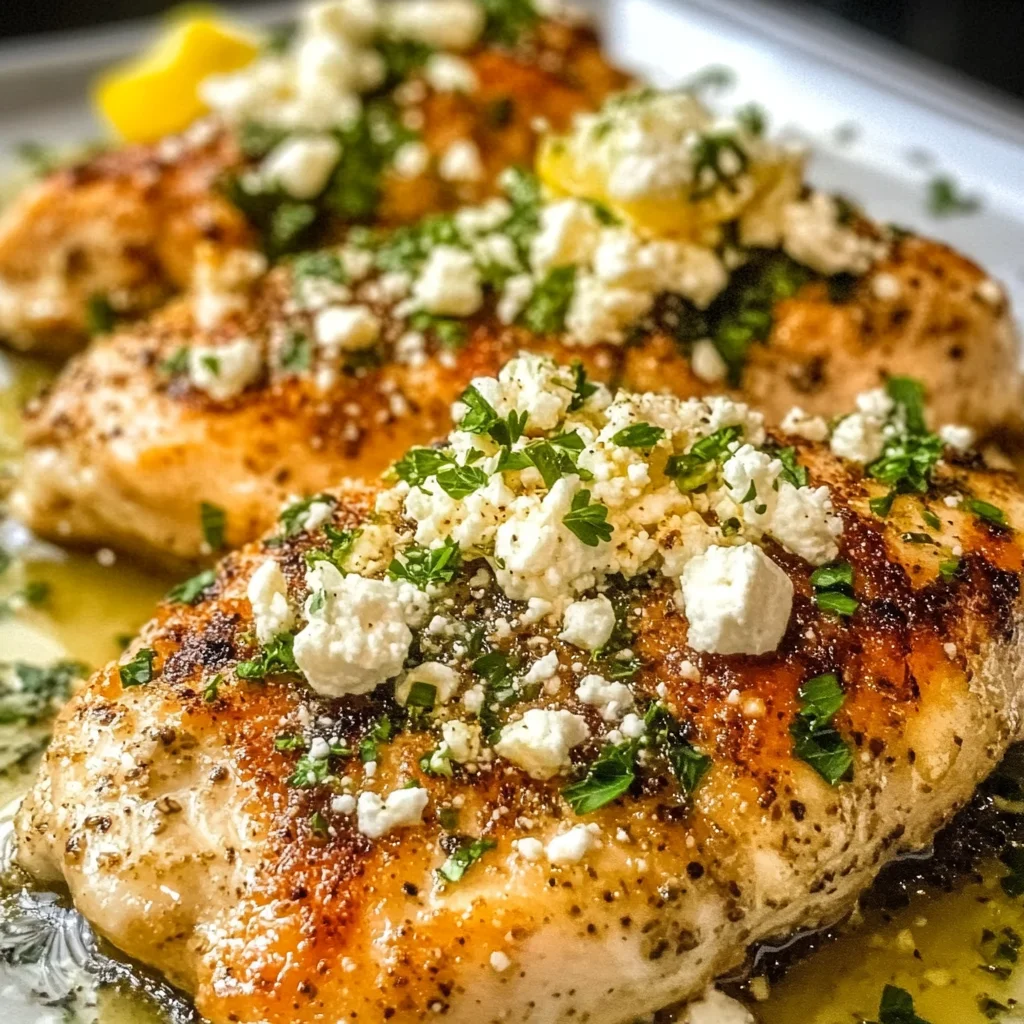 Greek Chicken with Lemon and Feta
