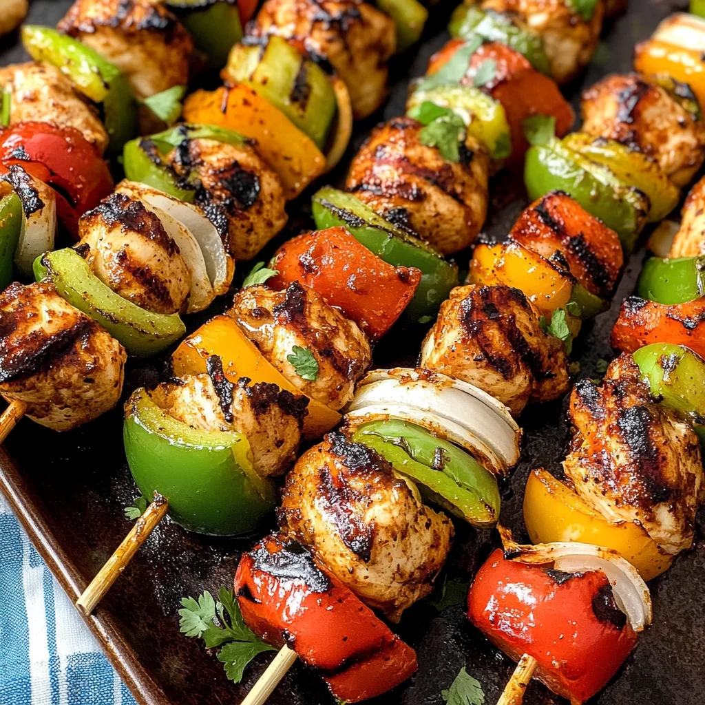 Mexican Barbecue Chicken Skewers