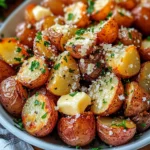 Roasted Garlic Butter Parmesan Potatoes